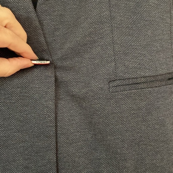 Tommy Hilfiger Slim Fit Blazer One Button Blazer Women's No Collar Pocket Size 6 - Picture 4 of 13